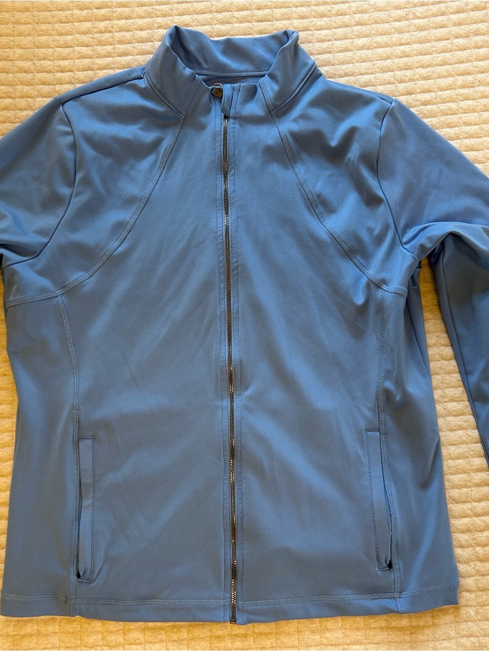 Gilly Hicks Light Blue Full-Zip Athletic Jacket